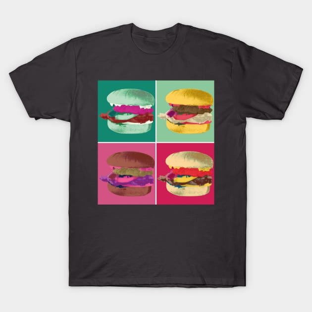 Pop Art Burger #1 T-Shirt by CY